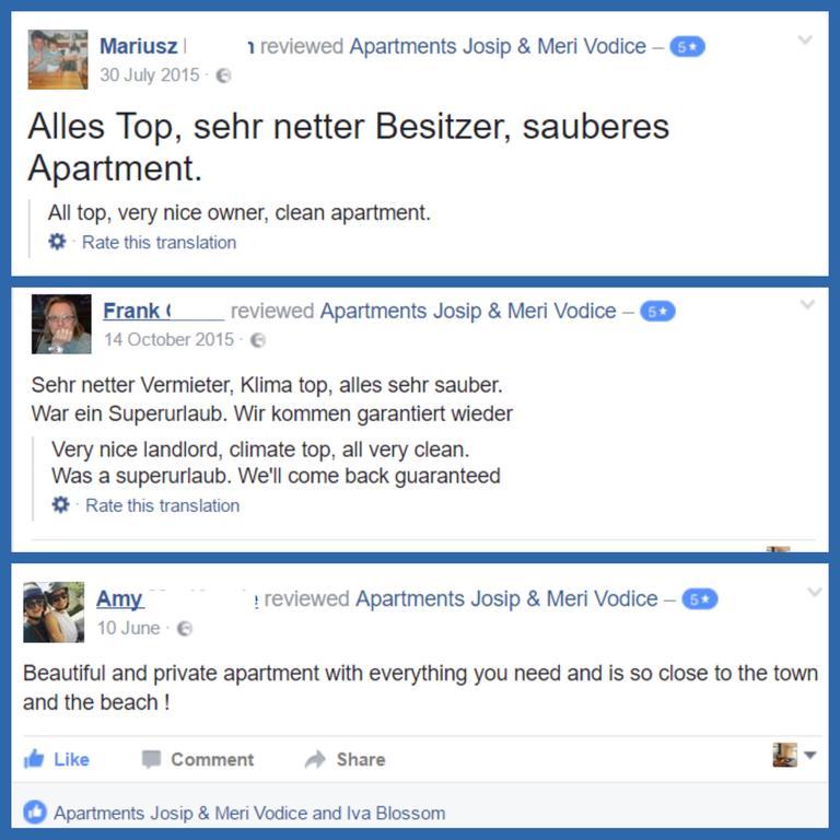 Apartments Meri Водице Экстерьер фото